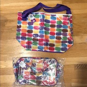 iscream brand overnight bag and toiletry bag new